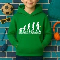 Evolution of St. Patrick's Day Kids Hoodie thumb 2