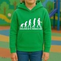 Evolution of St. Patrick's Day Kids Hoodie thumb 3