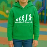Evolution of St. Patrick's Day Kids Hoodie thumb 3