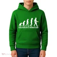 Evolution of St. Patrick's Day Kids Hoodie thumb 4