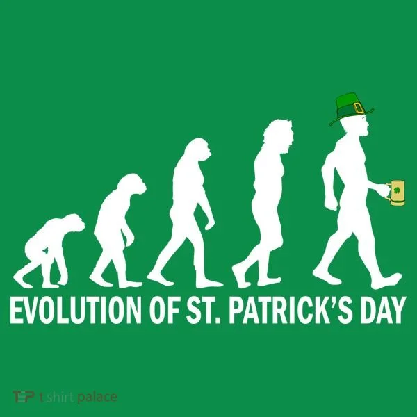 Evolution of St. Patrick's Day Kids Long Sleeve Shirt