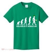 Evolution of St. Patrick's Day Kids T-Shirt thumb 0