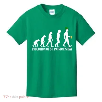 Evolution of St. Patrick's Day Kids T-Shirt