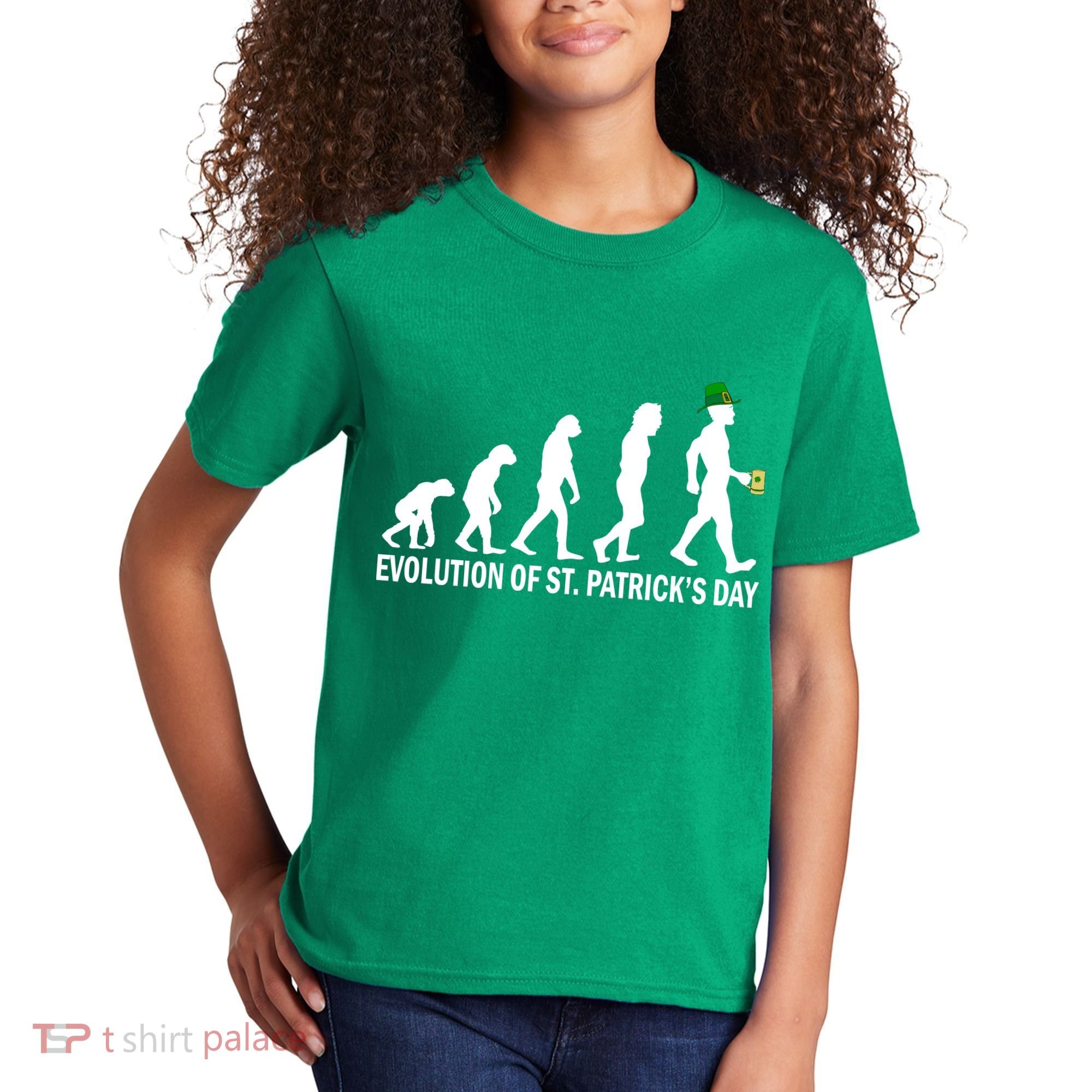 Evolution of St. Patrick's Day Kids T-Shirt