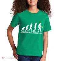 Evolution of St. Patrick's Day Kids T-Shirt thumb 2