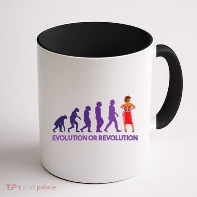Evolution Or Revolution Coffee Mug back