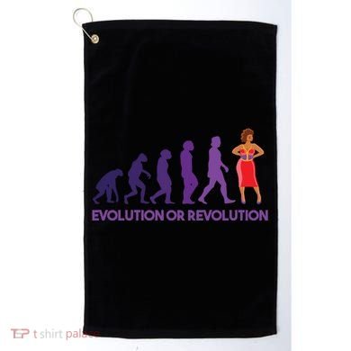 Evolution Or Revolution Golf Towel