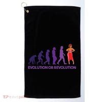 Evolution Or Revolution Golf Towel thumb 0