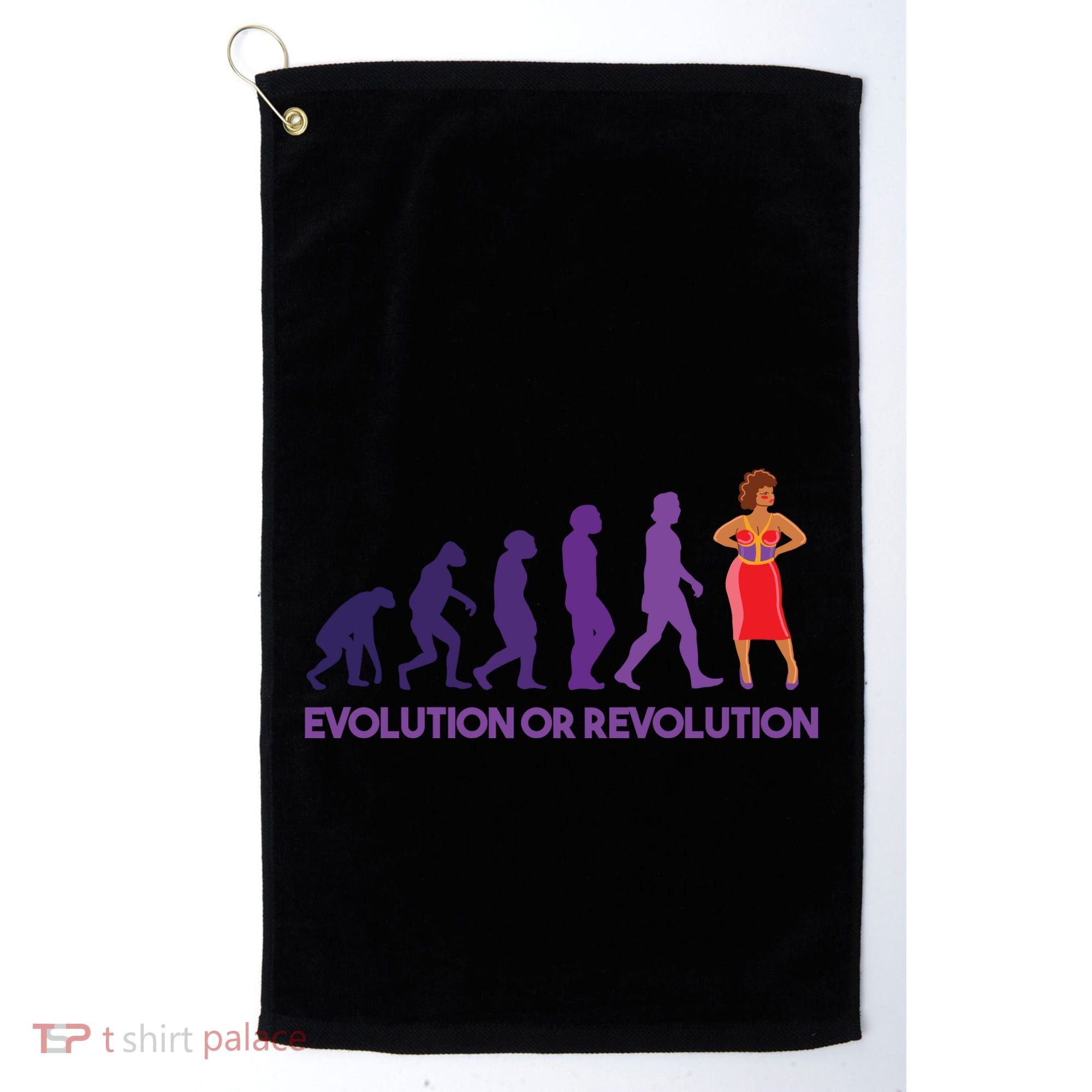 Evolution Or Revolution Golf Towel