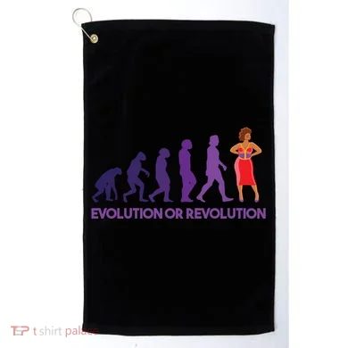Evolution Or Revolution Golf Towel