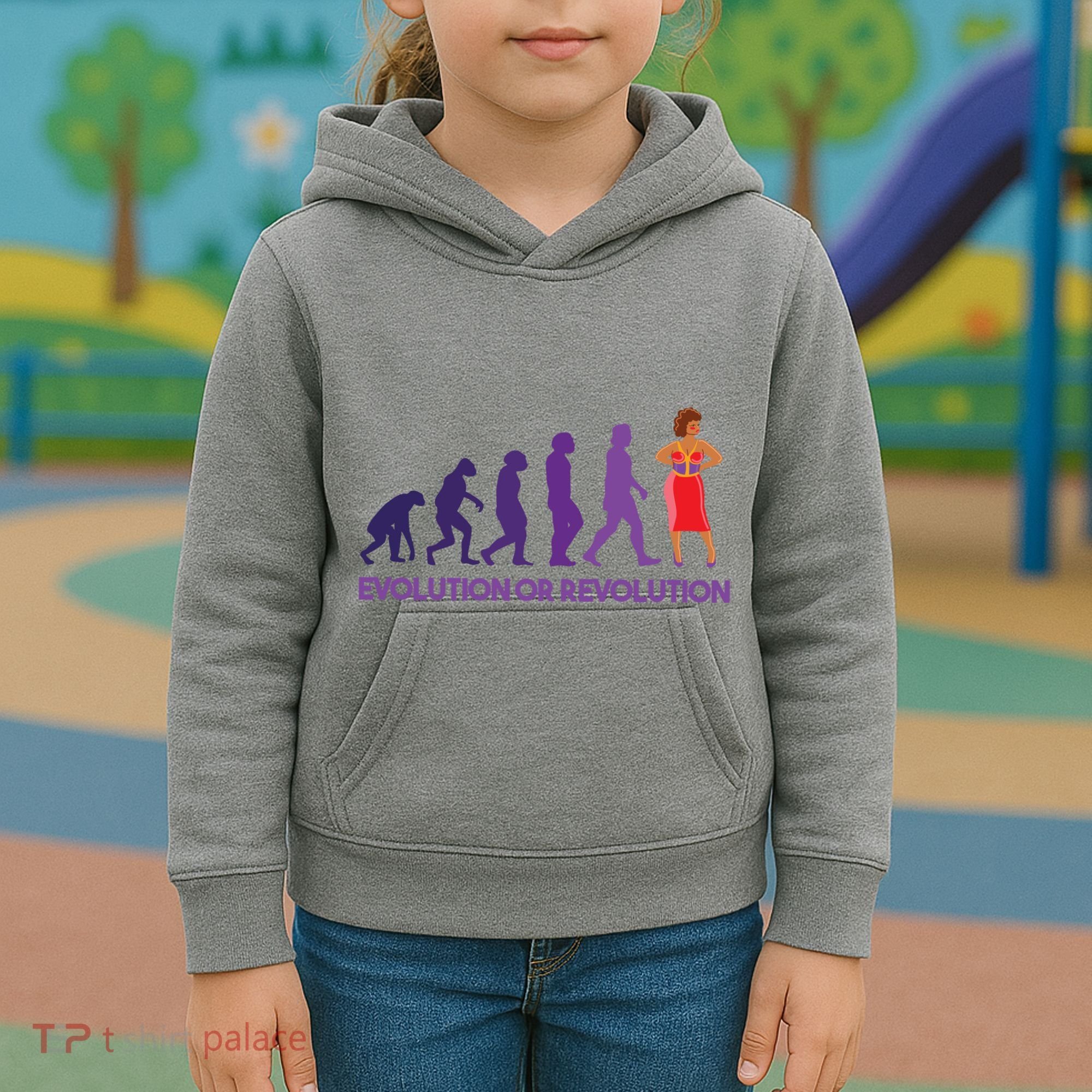 Evolution Or Revolution Kids Hoodie