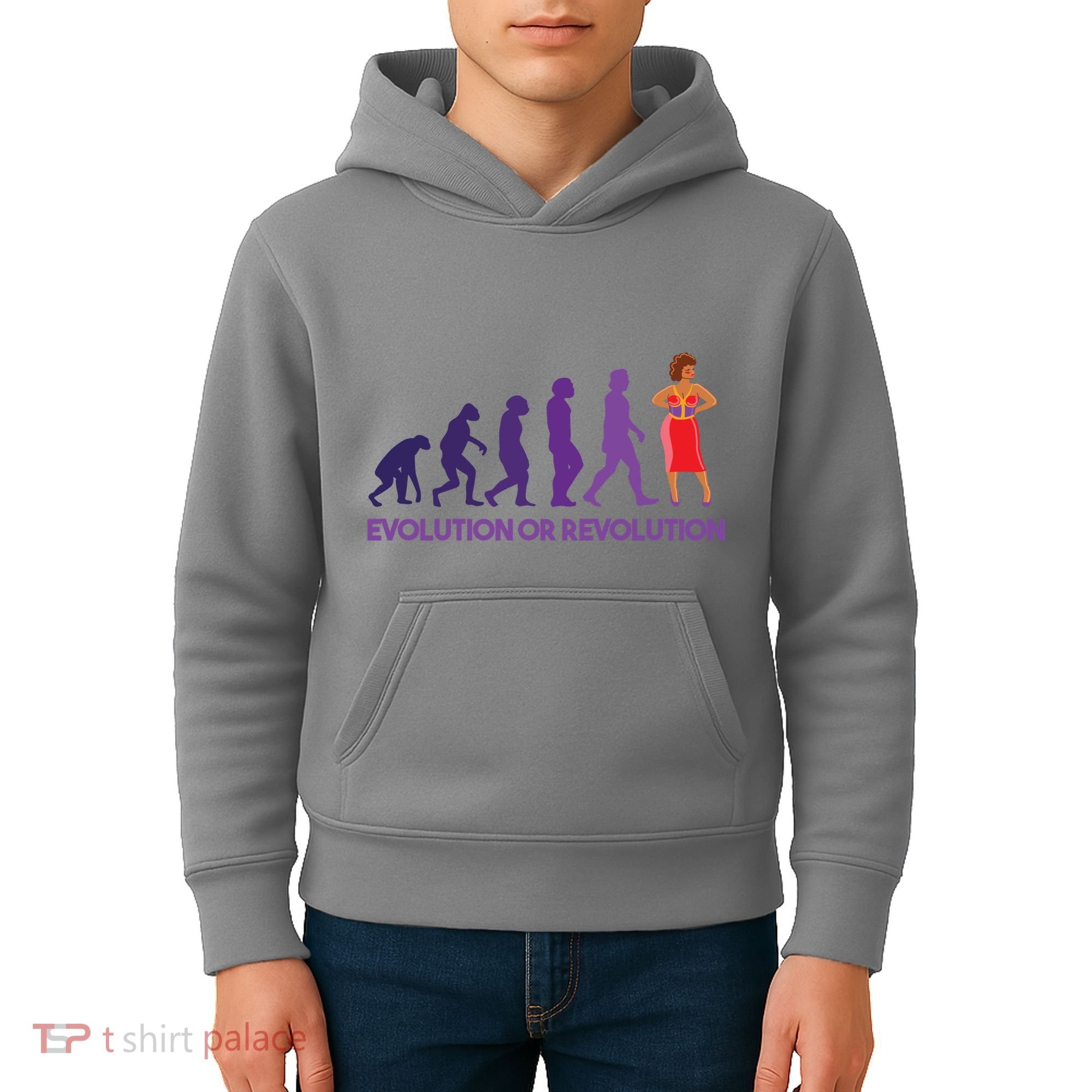 Evolution Or Revolution Kids Hoodie