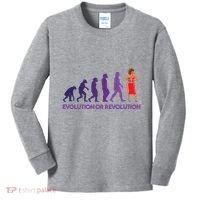 Evolution Or Revolution Kids Long Sleeve Shirt thumb 0