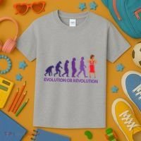 Evolution Or Revolution Kids T-Shirt thumb 3