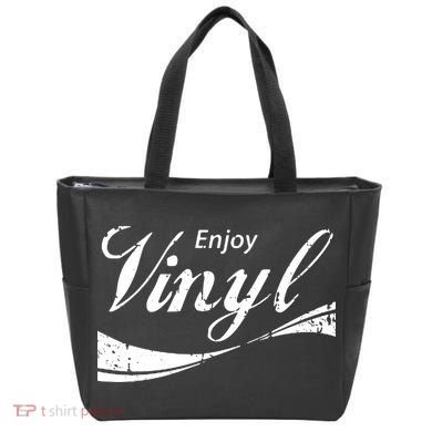 Enjoy Vinyl Record Retro Vintage Tote Bag