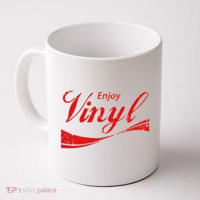Enjoy Vinyl Record Retro Vintage Coffee Mug