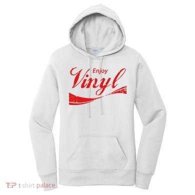 Enjoy Vinyl Record Retro Vintage Women's Hoodie