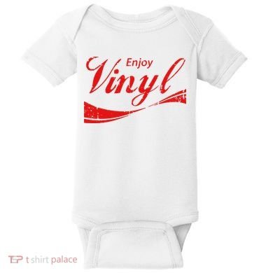 Enjoy Vinyl Record Retro Vintage Baby Bodysuit