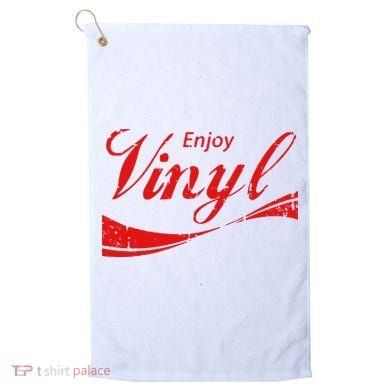 Enjoy Vinyl Record Retro Vintage Golf Towel