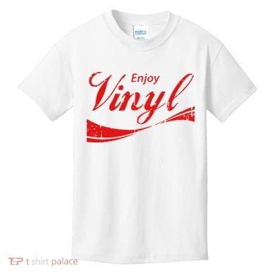 Enjoy Vinyl Record Retro Vintage Kids T-Shirt