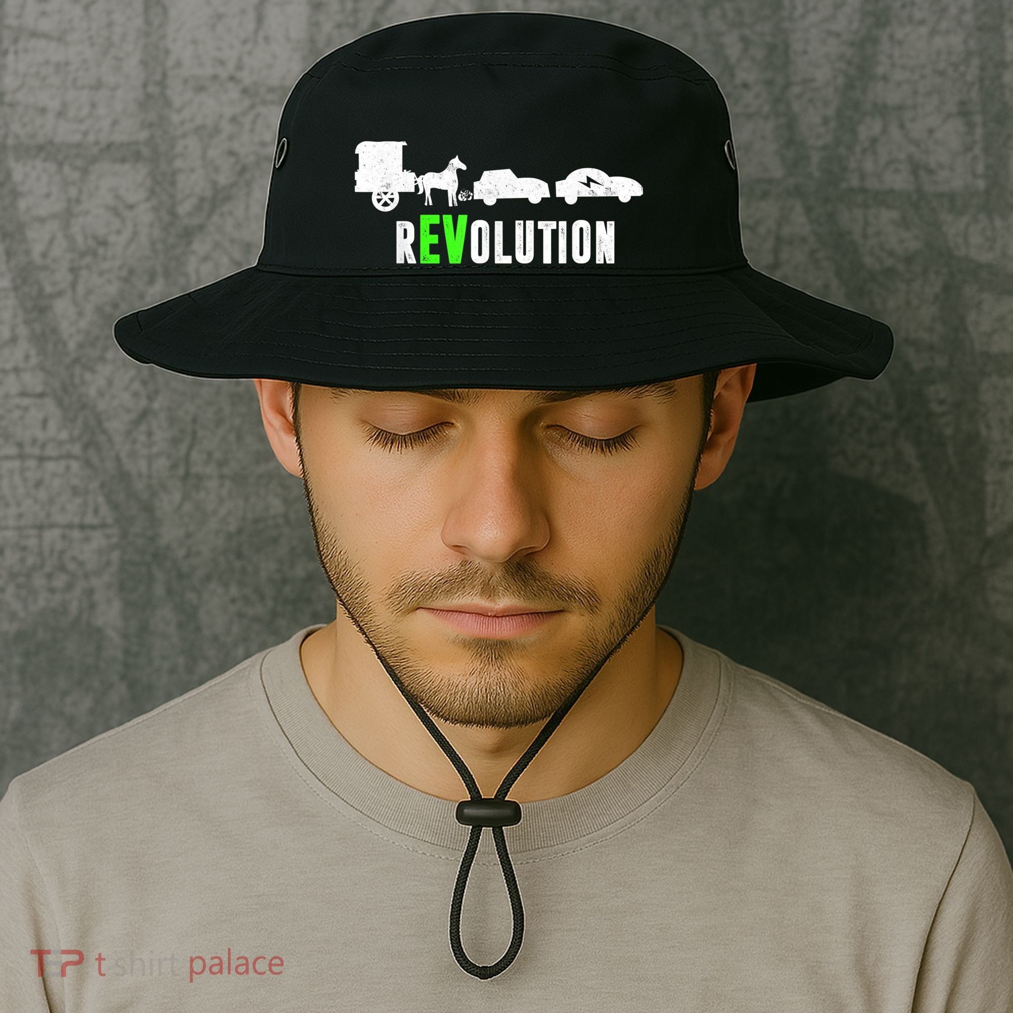 Electric Vehicle REVolution EV Driver Bucket Hat