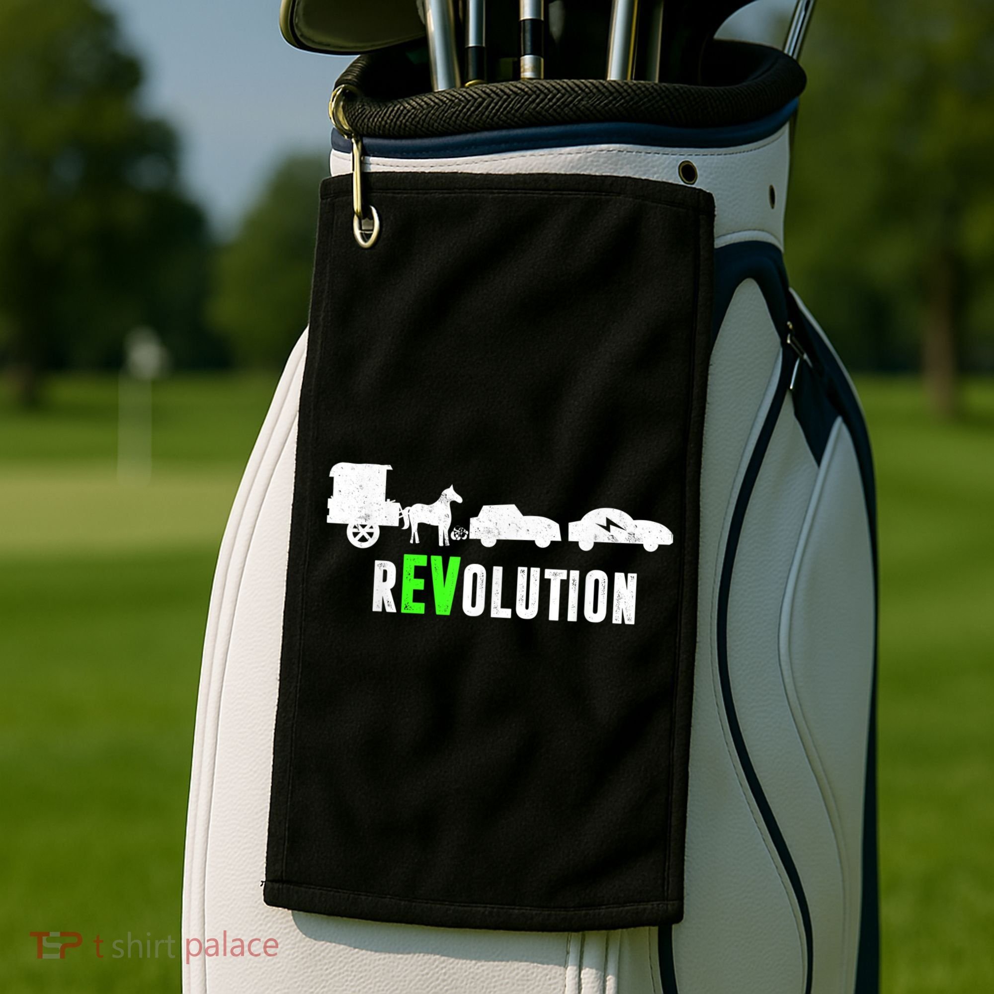Electric Vehicle REVolution EV Driver Golf Towel