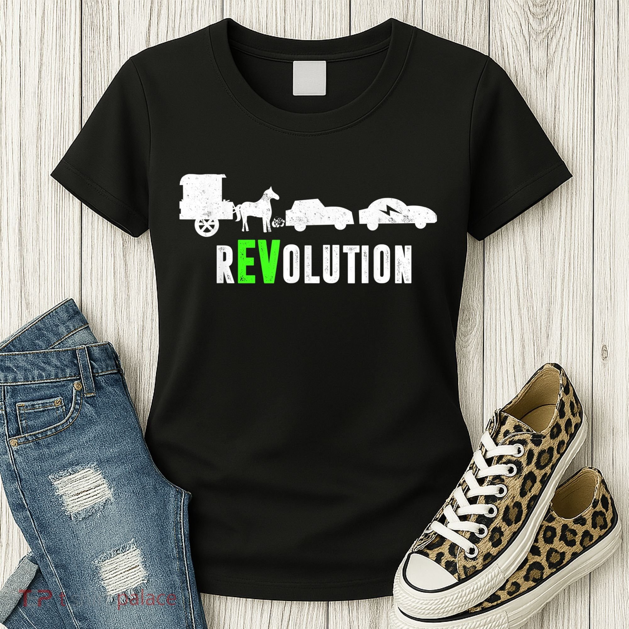 Electric Vehicle REVolution EV Driver Women's T-Shirt