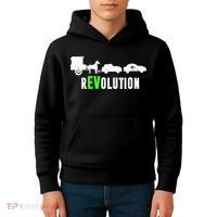 Electric Vehicle REVolution EV Driver Kids Hoodie thumb 4