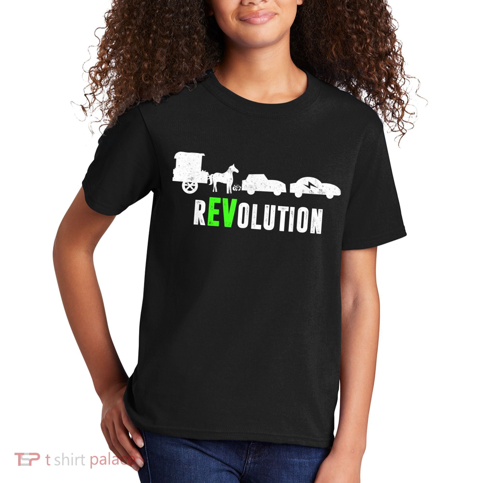 Electric Vehicle REVolution EV Driver Kids T-Shirt