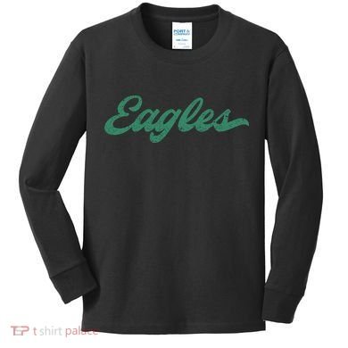 Eagles Vintage Retro Kids Long Sleeve Shirt