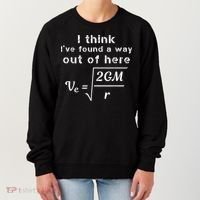 Escape Velocity Rate Of Change Gravity Physics Lover Gift Women's Sweatshirt thumb 0