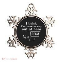 Escape Velocity Rate Of Change Gravity Physics Lover Gift Ornament thumb 0
