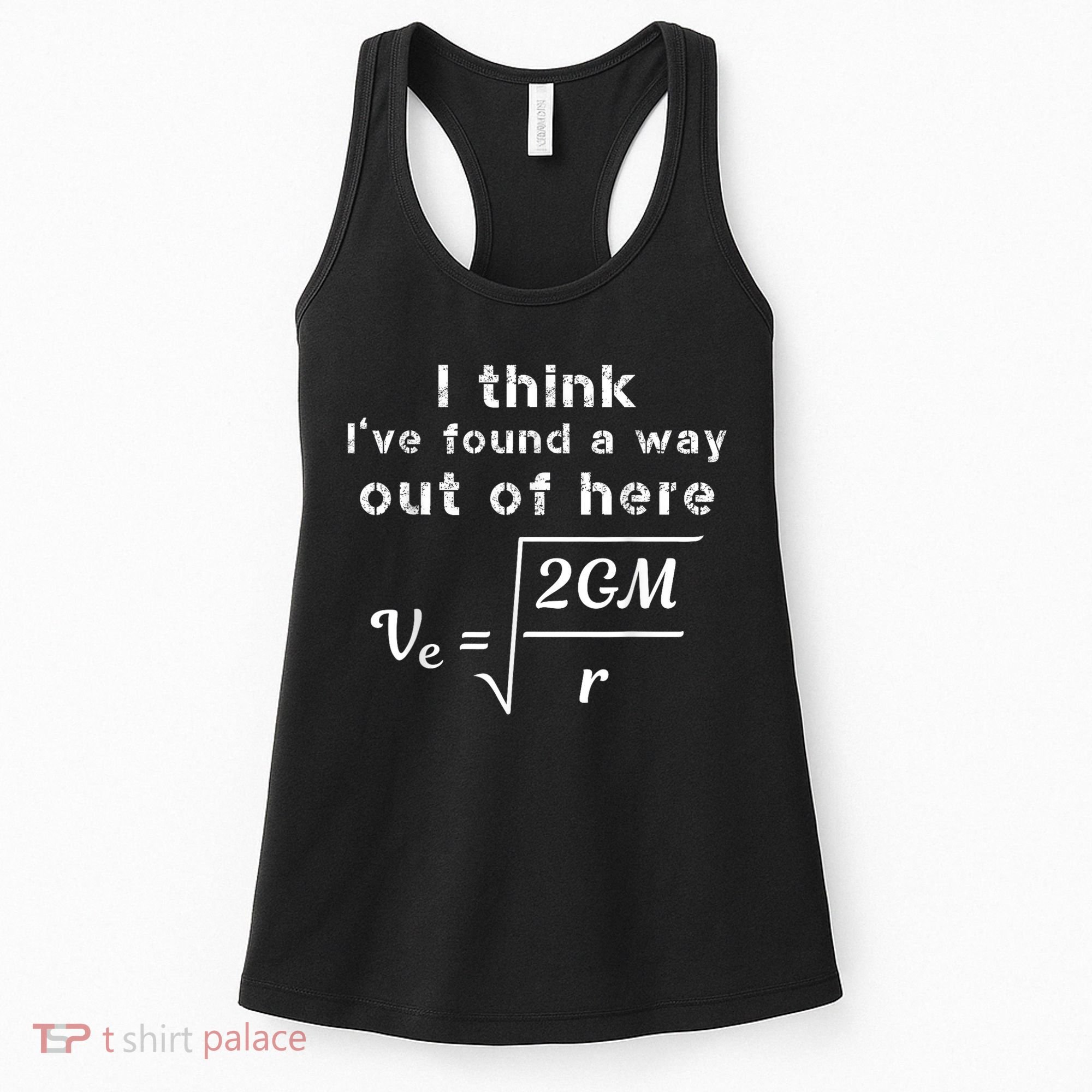 Escape Velocity Rate Of Change Gravity Physics Lover Gift Women's Tank Top