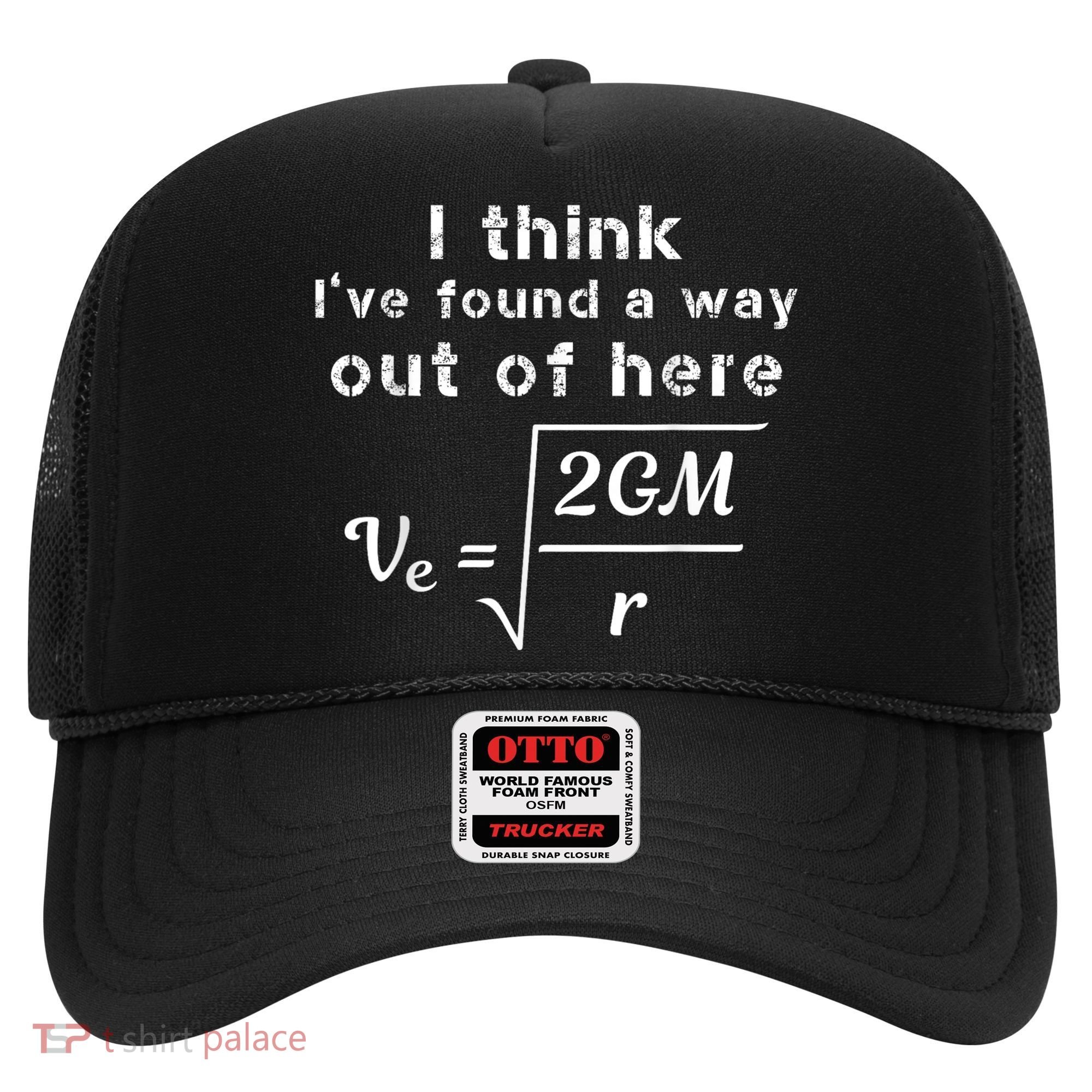 Escape Velocity Rate Of Change Gravity Physics Lover Gift Hat