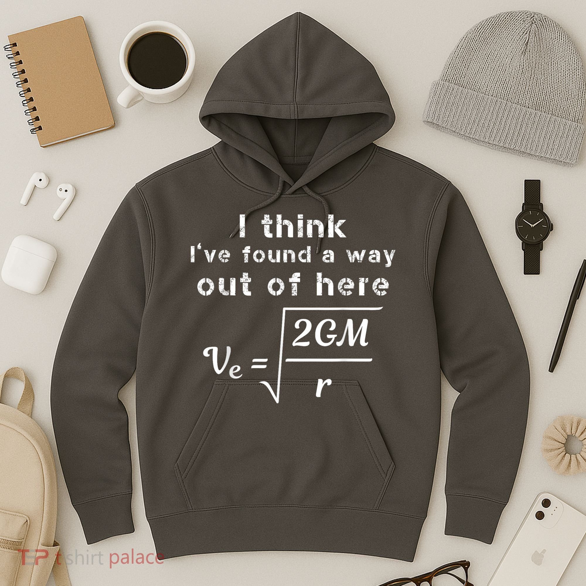Escape Velocity Rate Of Change Gravity Physics Lover Gift Hoodie