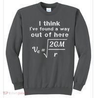 Escape Velocity Rate Of Change Gravity Physics Lover Gift Sweatshirt thumb 0