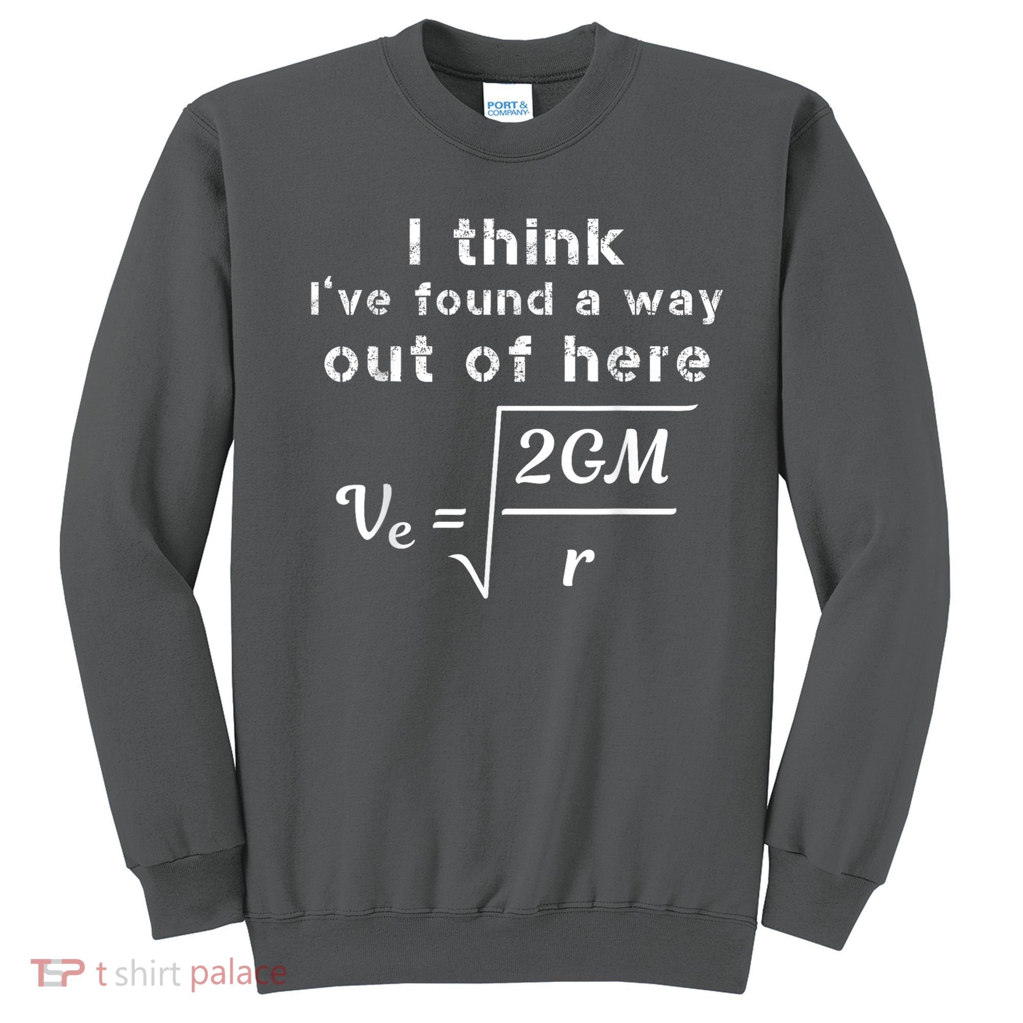 Escape Velocity Rate Of Change Gravity Physics Lover Gift Sweatshirt