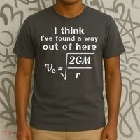 Escape Velocity Rate Of Change Gravity Physics Lover Gift T-Shirt thumb 3