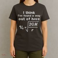 Escape Velocity Rate Of Change Gravity Physics Lover Gift T-Shirt thumb 4