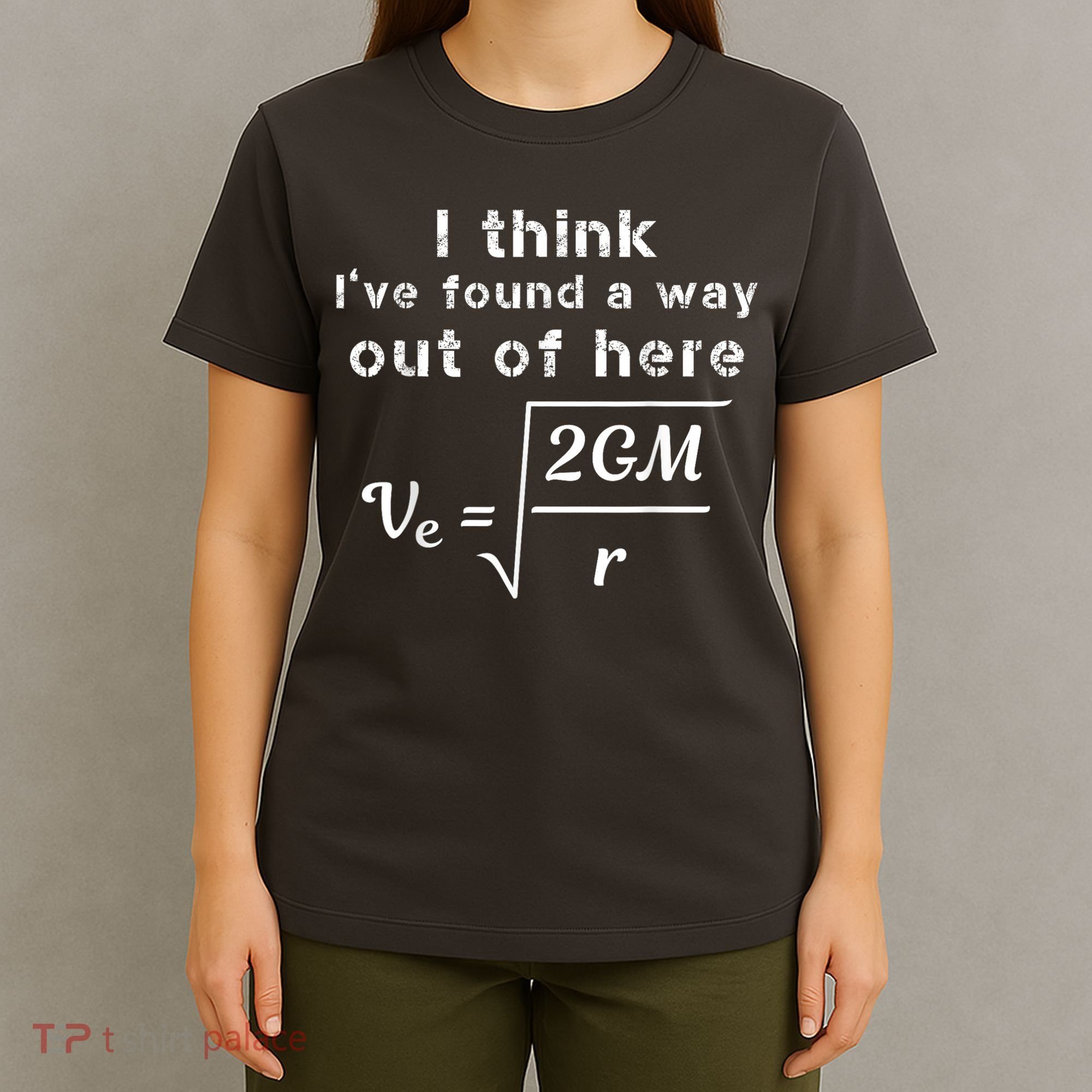 Escape Velocity Rate Of Change Gravity Physics Lover Gift T-Shirt