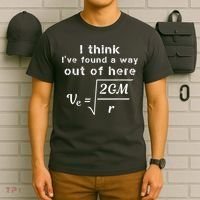 Escape Velocity Rate Of Change Gravity Physics Lover Gift T-Shirt thumb 6