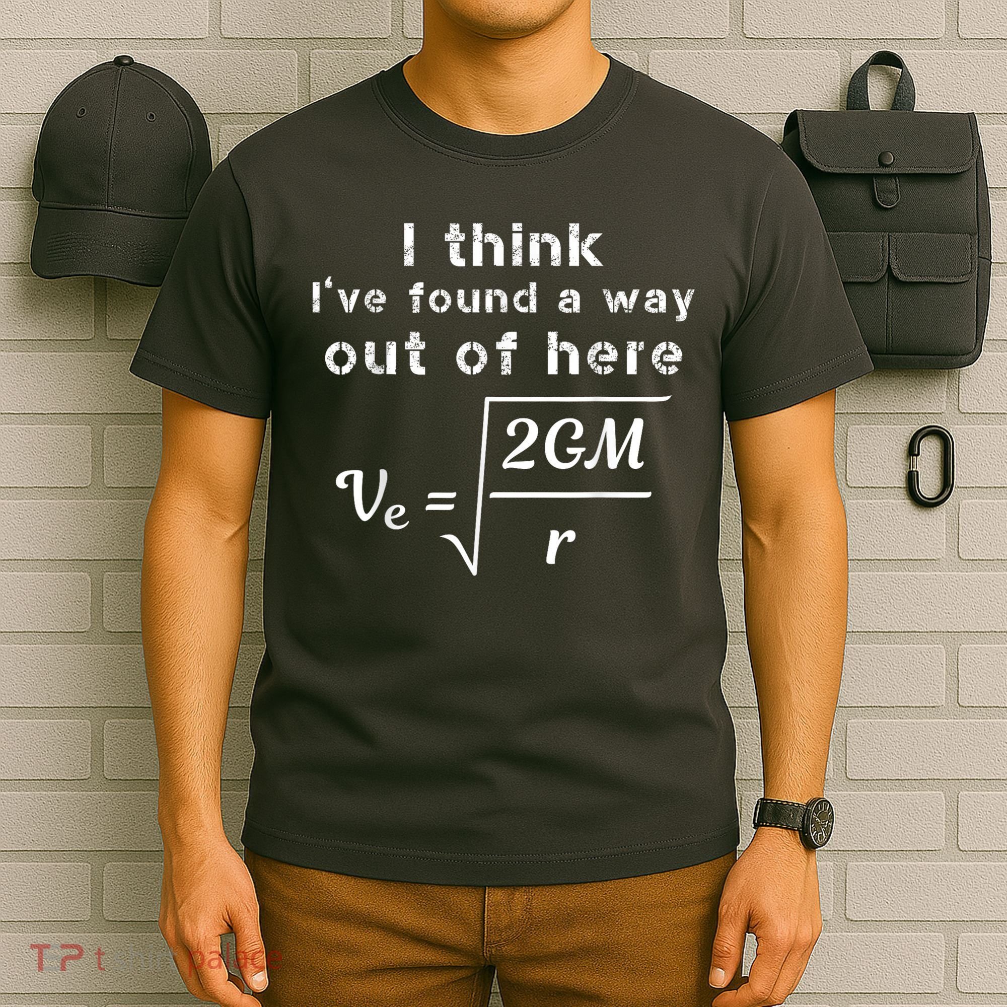 Escape Velocity Rate Of Change Gravity Physics Lover Gift T-Shirt