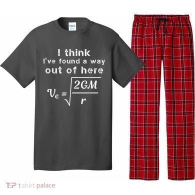 Escape Velocity Rate Of Change Gravity Physics Lover Gift Pajama Set