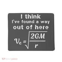Escape Velocity Rate Of Change Gravity Physics Lover Gift Mousepad thumb 0
