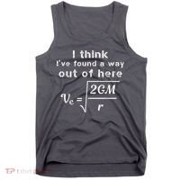 Escape Velocity Rate Of Change Gravity Physics Lover Gift Tank Top thumb 0
