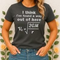 Escape Velocity Rate Of Change Gravity Physics Lover Gift Women's T-Shirt thumb 2