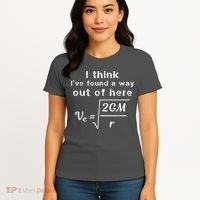Escape Velocity Rate Of Change Gravity Physics Lover Gift Women's T-Shirt thumb 4