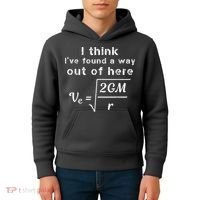 Escape Velocity Rate Of Change Gravity Physics Lover Gift Kids Hoodie thumb 4
