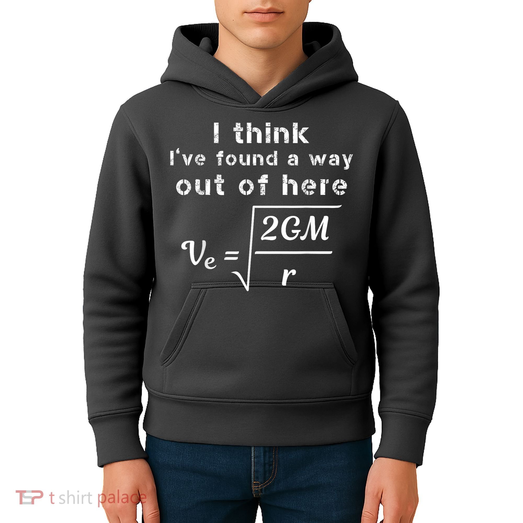 Escape Velocity Rate Of Change Gravity Physics Lover Gift Kids Hoodie