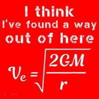 Escape Velocity Rate Of Change Gravity Physics Lover Gift Santa Hat thumb 1